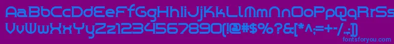 CHROY    Font – Blue Fonts on Purple Background