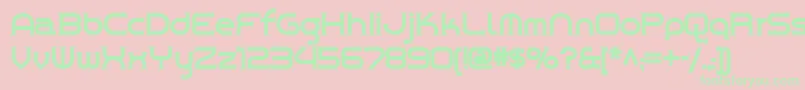 CHROY    Font – Green Fonts on Pink Background