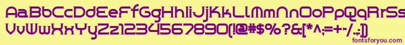 CHROY    Font – Purple Fonts on Yellow Background