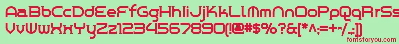 CHROY    Font – Red Fonts on Green Background