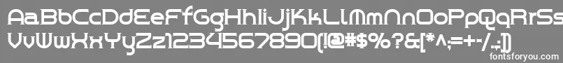 フォントCHROY    – 灰色の背景に白い文字