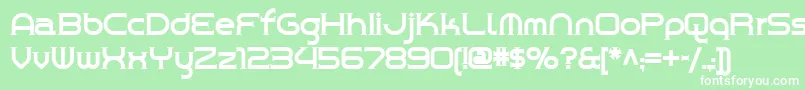 フォントCHROY    – 緑の背景に白い文字