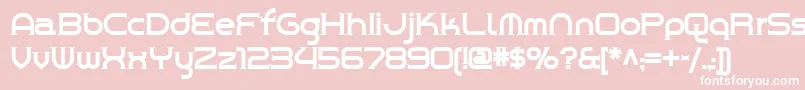 CHROY    Font – White Fonts on Pink Background