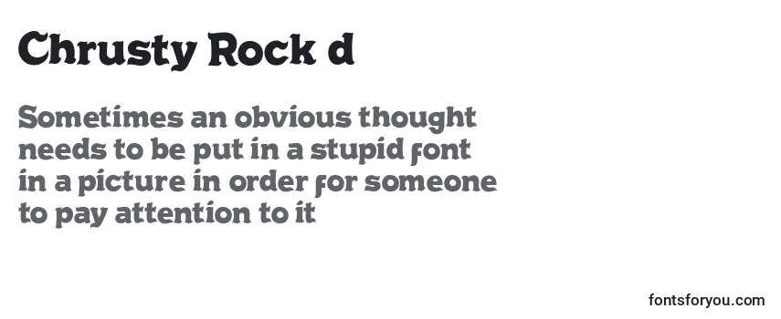 Шрифт Chrusty Rock d