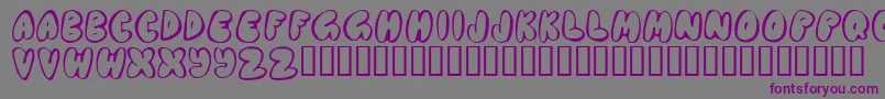 Chubb    Font – Purple Fonts on Gray Background