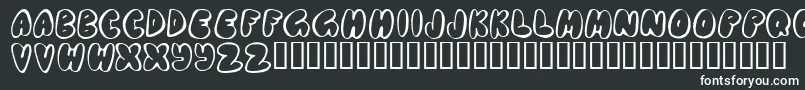 Шрифт Chubb    – белые шрифты на чёрном фоне