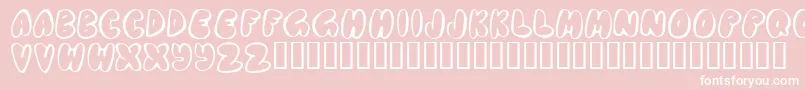 Chubb    Font – White Fonts on Pink Background