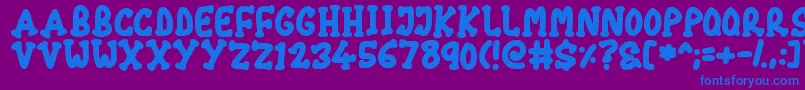 Más sobre la fuente Chubby fuente Chubby – Fuentes Azules Sobre Fondo Morado
