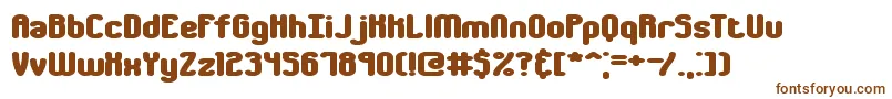 chumbly-fontti – ruskeat fontit valkoisella taustalla