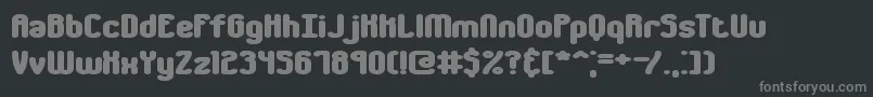 chumbly Font – Gray Fonts on Black Background