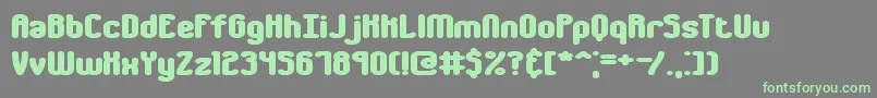 chumbly Font – Green Fonts on Gray Background