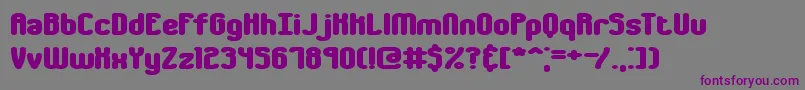 Шрифт chumbly – фиолетовые шрифты на сером фоне