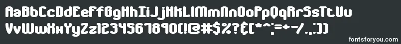 chumbly Font – White Fonts on Black Background