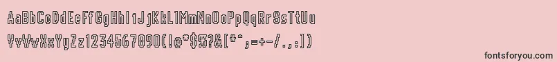 CHUNK    Font – Black Fonts on Pink Background