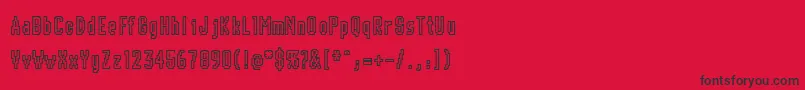 CHUNK    Font – Black Fonts on Red Background