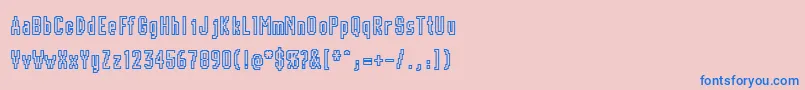 CHUNK    Font – Blue Fonts on Pink Background