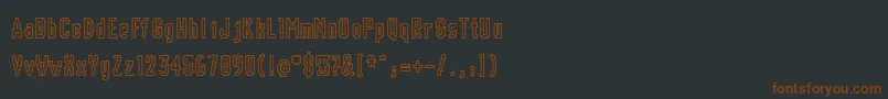 CHUNK    Font – Brown Fonts on Black Background