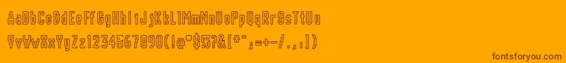 CHUNK    Font – Brown Fonts on Orange Background