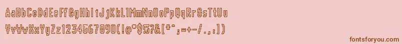 CHUNK    Font – Brown Fonts on Pink Background