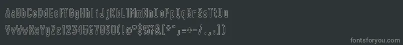 CHUNK    Font – Gray Fonts on Black Background