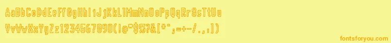 CHUNK    Font – Orange Fonts on Yellow Background