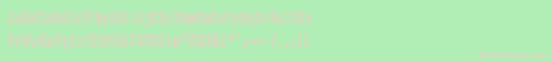 CHUNK    Font – Pink Fonts on Green Background
