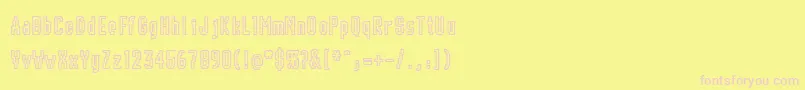 CHUNK    Font – Pink Fonts on Yellow Background