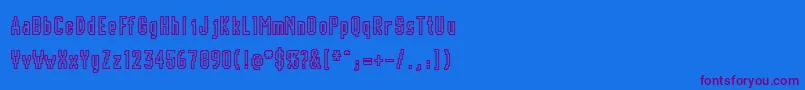 CHUNK    Font – Purple Fonts on Blue Background