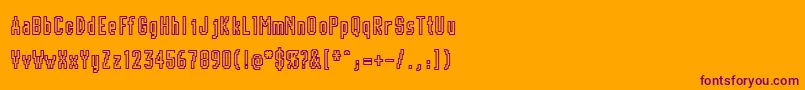 CHUNK    Font – Purple Fonts on Orange Background