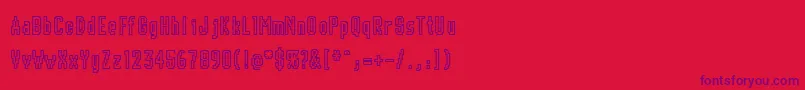 CHUNK    Font – Purple Fonts on Red Background