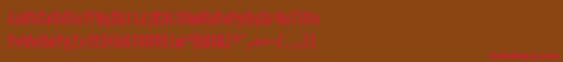 CHUNK    Font – Red Fonts on Brown Background