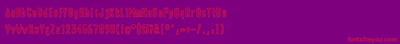 Шрифт CHUNK    – красные шрифты на фиолетовом фоне