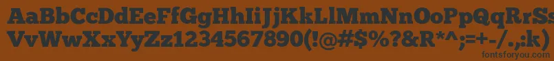 Шрифт Chunk – чёрные шрифты на коричневом фоне