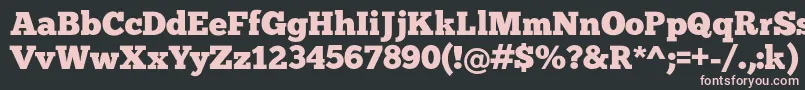 Chunk Font – Pink Fonts on Black Background