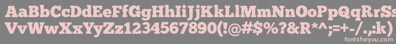 Chunk Font – Pink Fonts on Gray Background