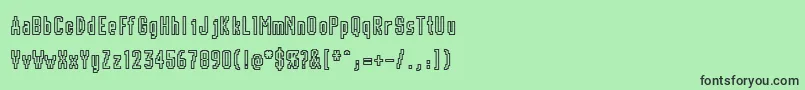 フォントChunk – 緑の背景に黒い文字