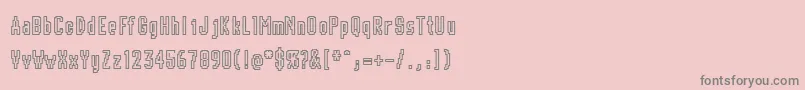 フォントChunk – ピンクの背景に灰色の文字