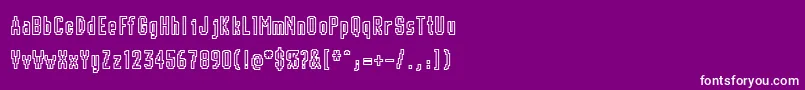 フォントChunk – 紫の背景に白い文字