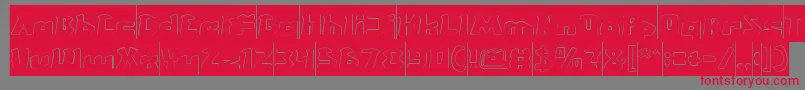 CHUNKY BAR INVERSE Font – Red Fonts on Gray Background