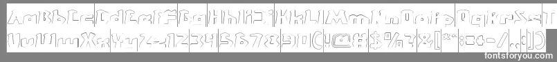 CHUNKY BAR INVERSE Font – White Fonts on Gray Background