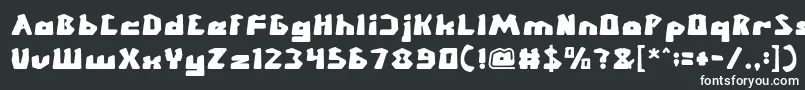 フォントCHUNKY BAR – 黒い背景に白い文字