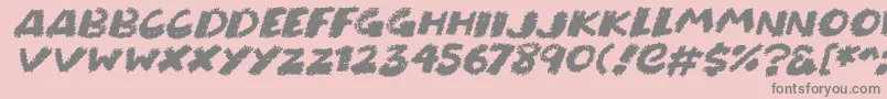 fuente Chunky Chalk Italic – Fuentes Grises Sobre Fondo Rosa