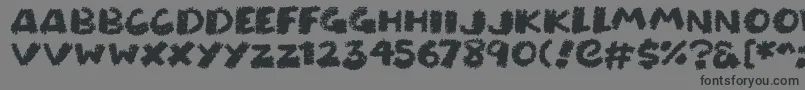 Chunky Chalk Font – Black Fonts on Gray Background