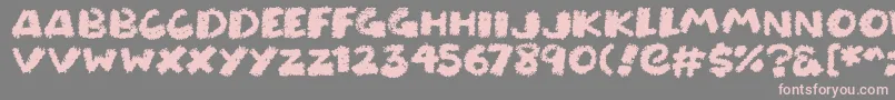 Chunky Chalk Font – Pink Fonts on Gray Background