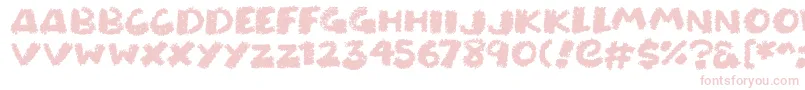 Chunky Chalk Font – Pink Fonts on White Background
