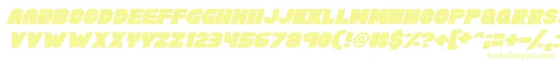 Police Chunky Funks Italic – polices jaunes