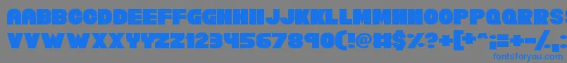 Шрифт Chunky Funks – синие шрифты на сером фоне