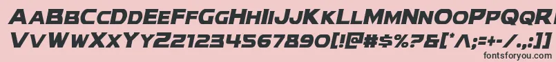 Modithorsoncondital Font – Black Fonts on Pink Background