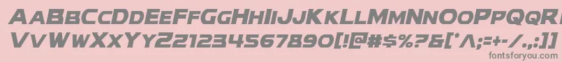 Modithorsoncondital Font – Gray Fonts on Pink Background