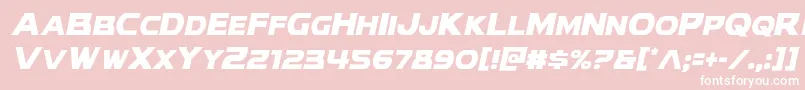 Modithorsoncondital Font – White Fonts on Pink Background